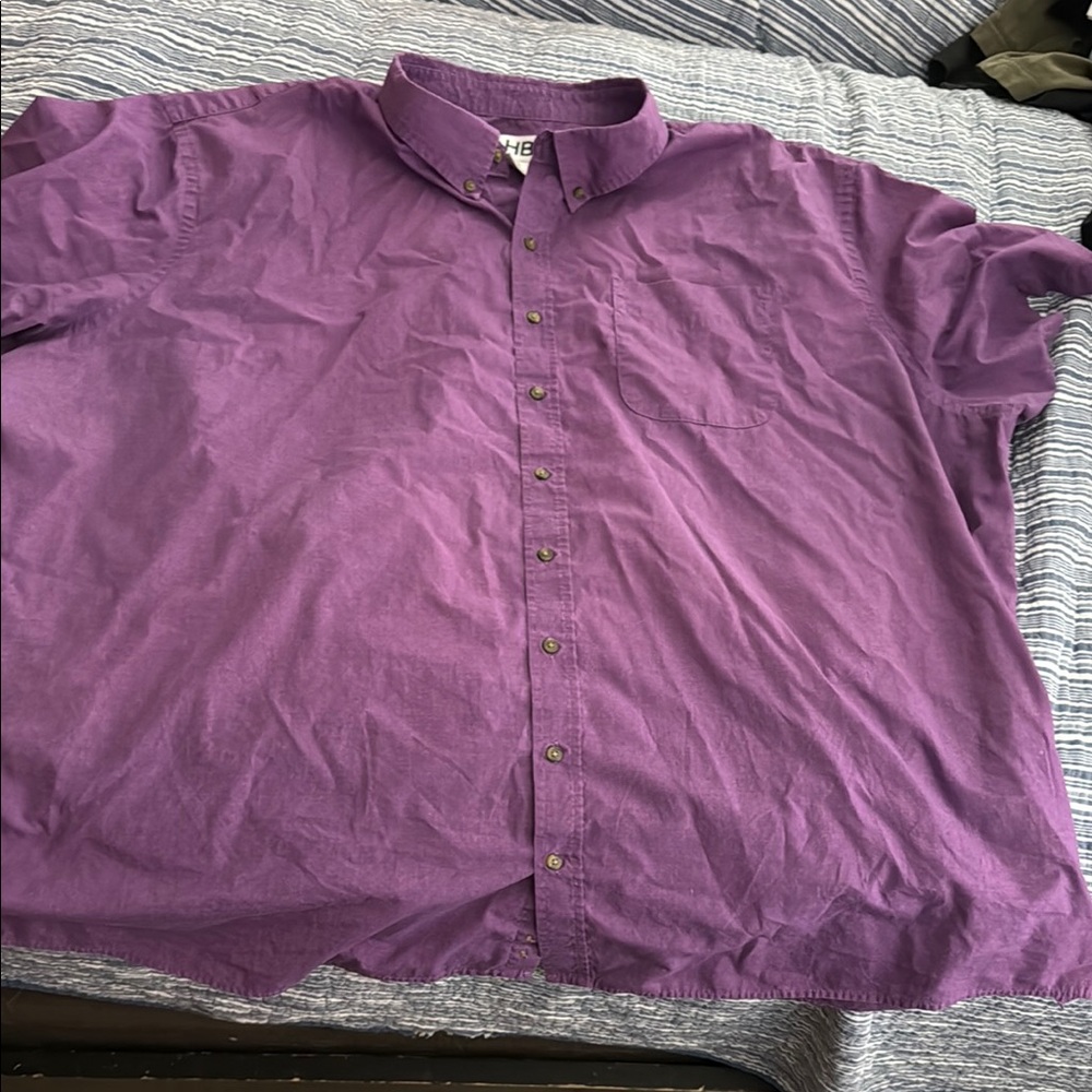 Harbor Bay Casual Mauve Button Down Shirt